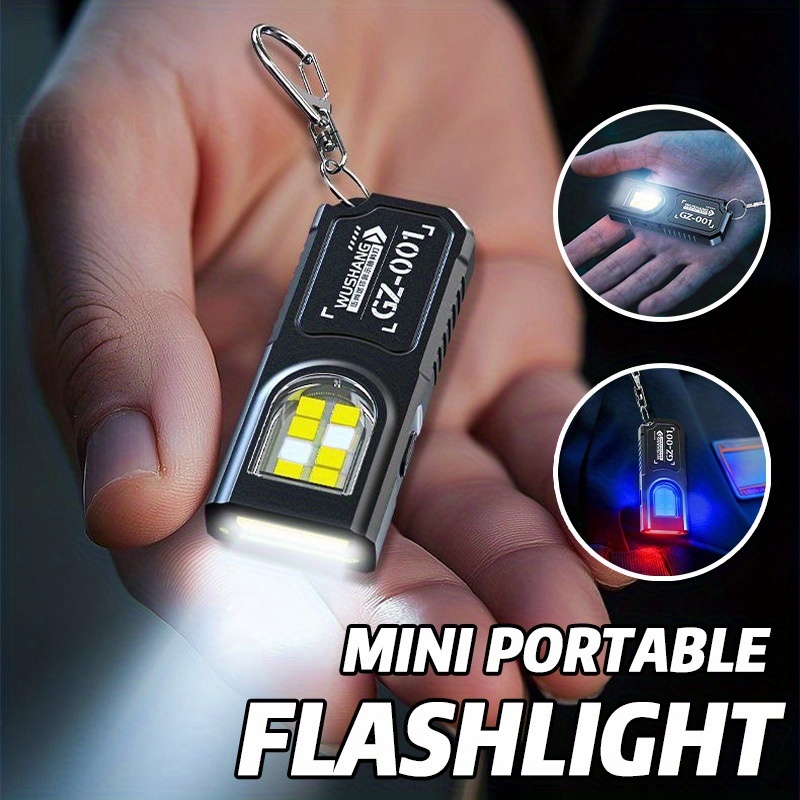 Tactical Flashlight Rechargeable - Mini lampe torche LED COB puissante,