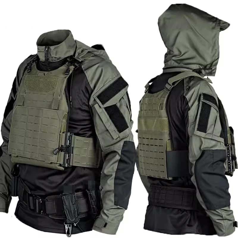 Hunting Outdoor Shirts - Ensemble chemise et pantalon tactique CP