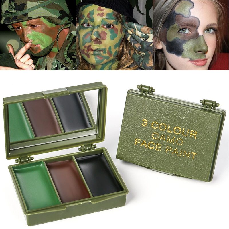 Camo Face Paint - Ensemble de peinture de visage de