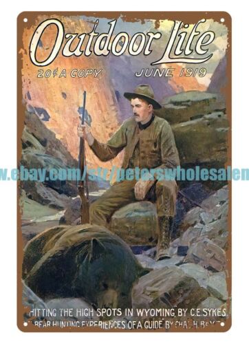 Outdoor Hunting Pictures - 1919 Outdoor Life – Panneau en