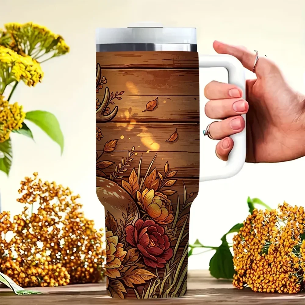 Gobelet de 40 oz avec poignée, - Hunting Outdoor Background avis et prix