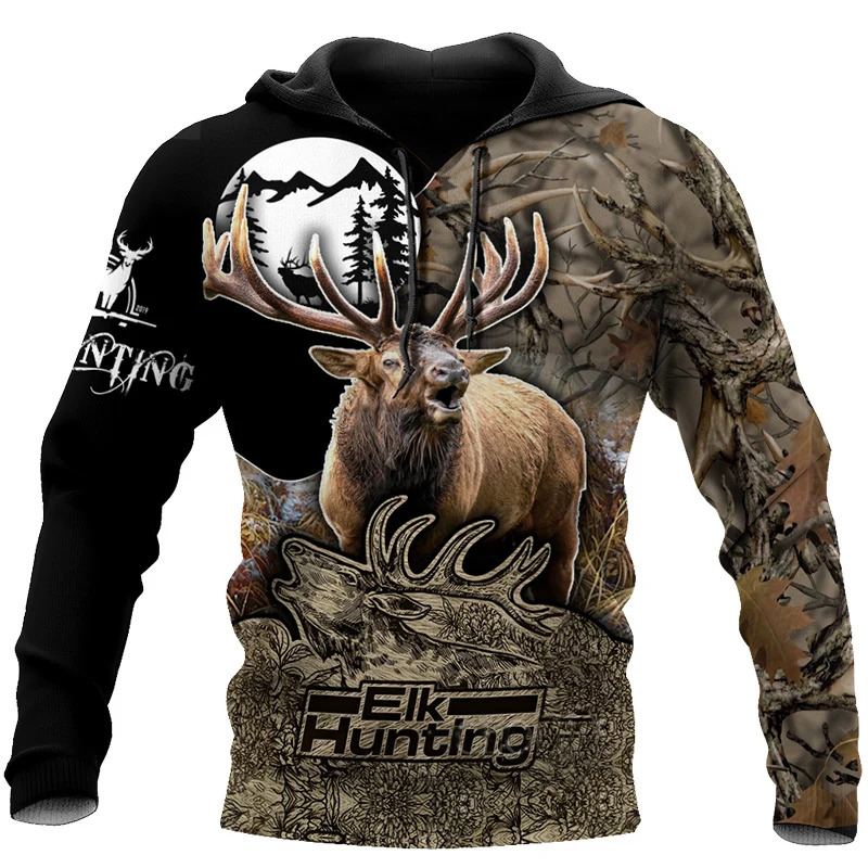 Sweat-shirt à capuche pour hom - Outdoor Hunting Pictures avis et prix