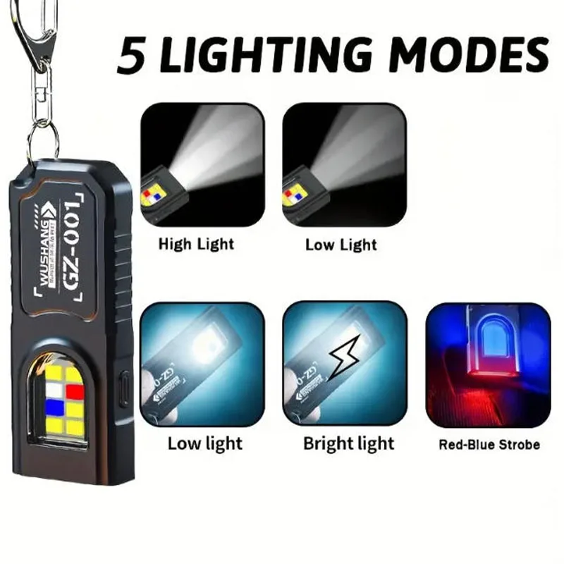 Mini lampe torche LED COB puis - Tactical Flashlight Rechargeable avis et prix