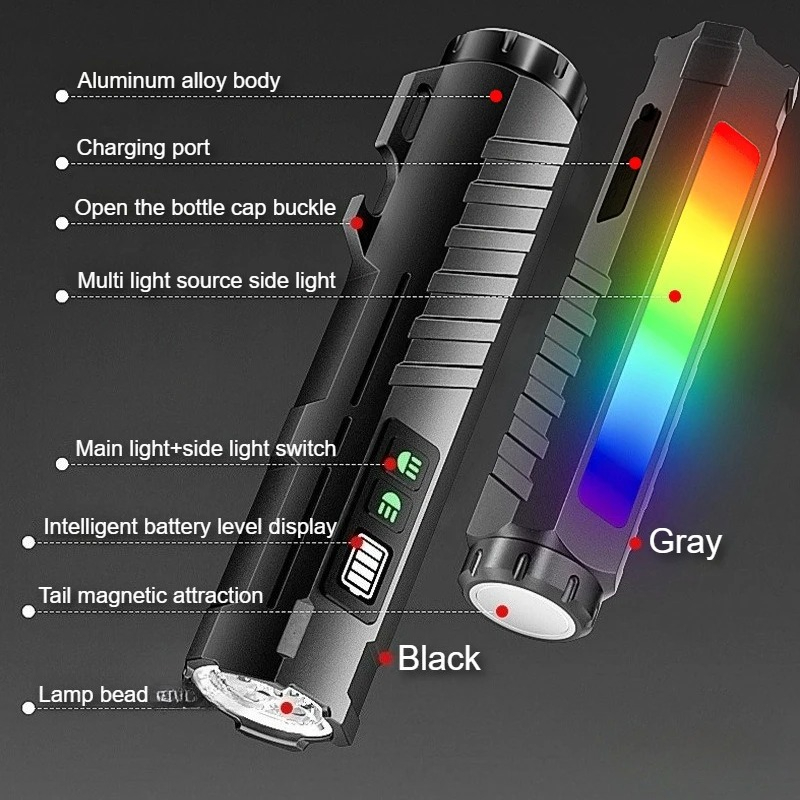 Lampe torche tactique recharge - Tactical Flashlight Rechargeable avis et prix