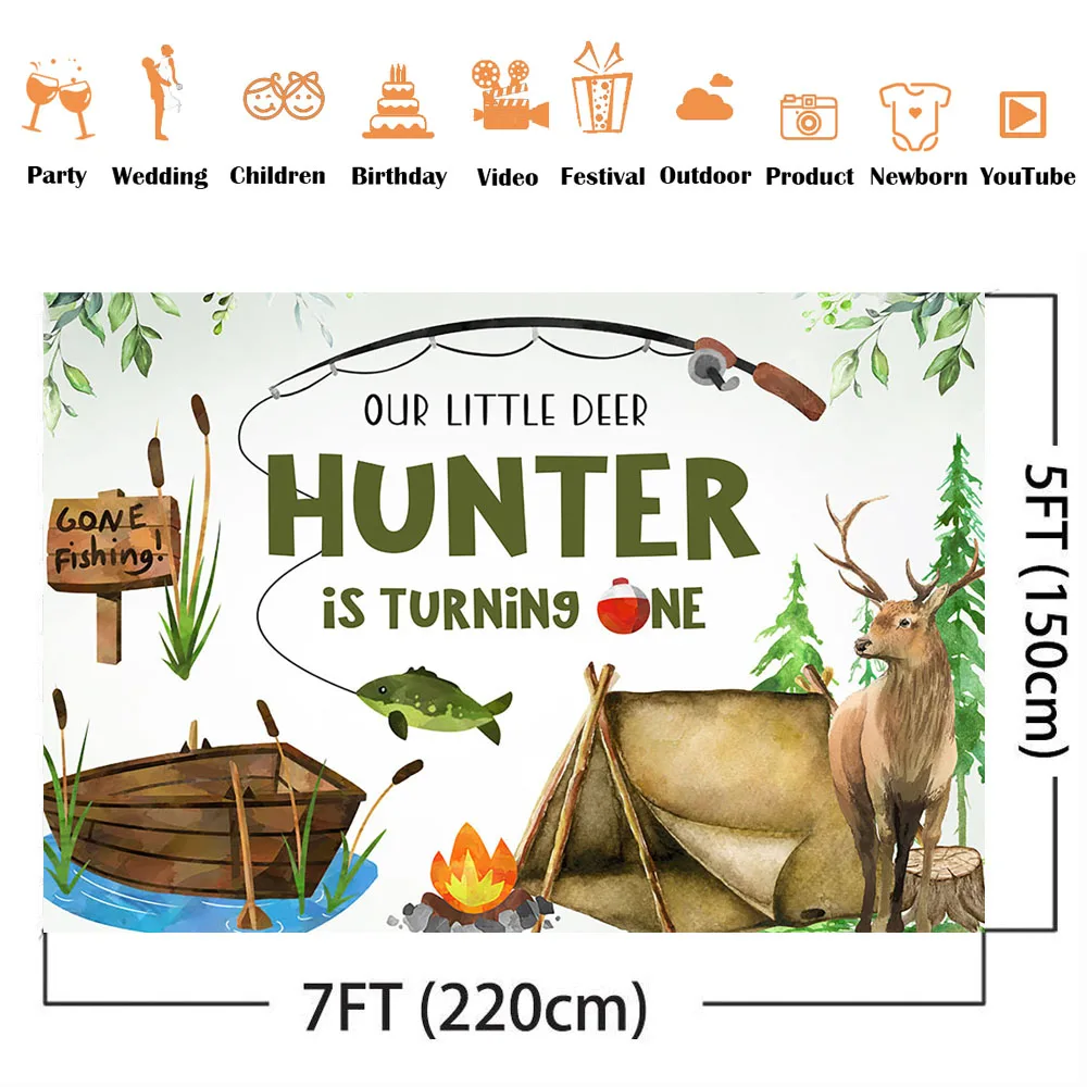 Toile de fond de photo d'anniv - Hunting Outdoor Background avis et prix