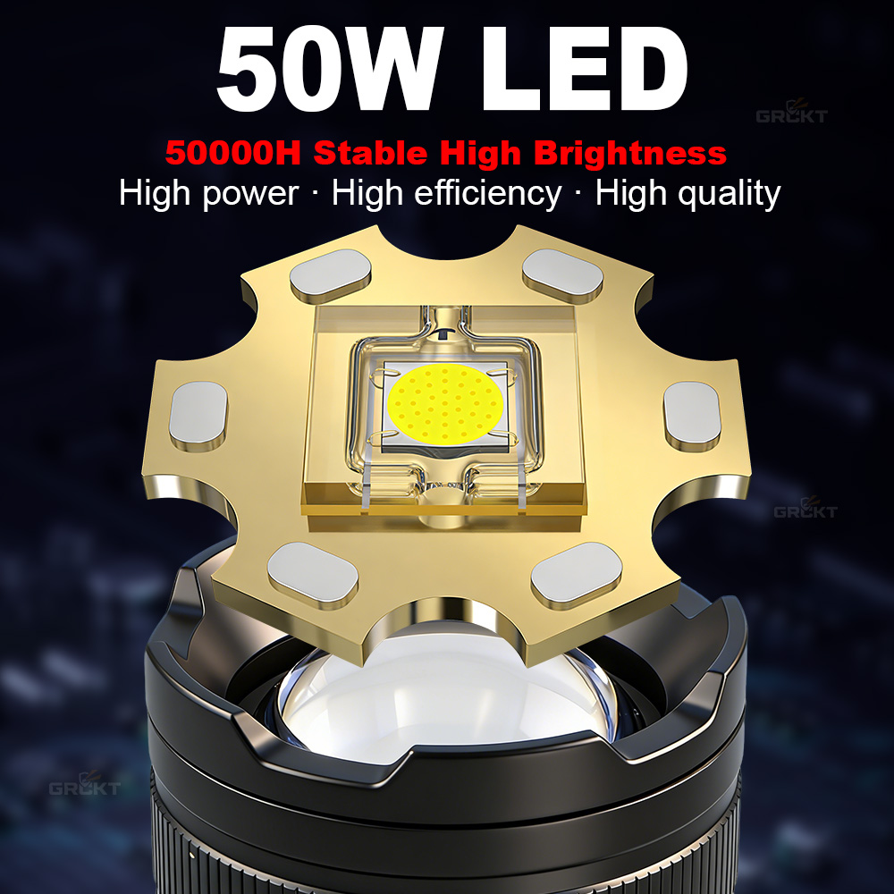 Lampe de poche LED la plus pui - Tactical Flashlight Rechargeable avis et prix