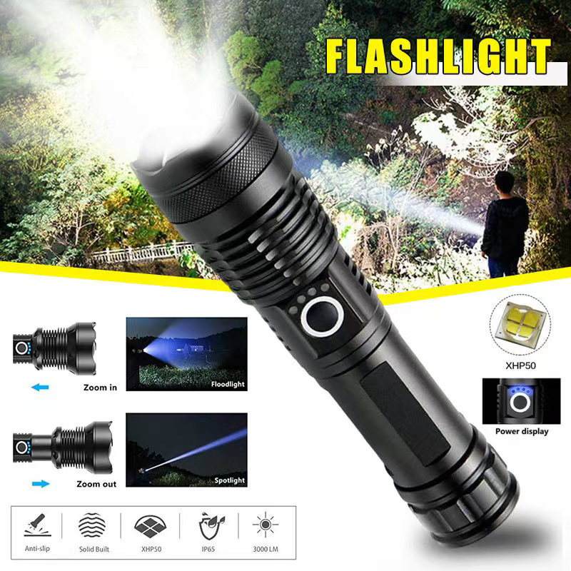 Lampe de poche LED haute puiss - Tactical Flashlight Rechargeable avis et prix
