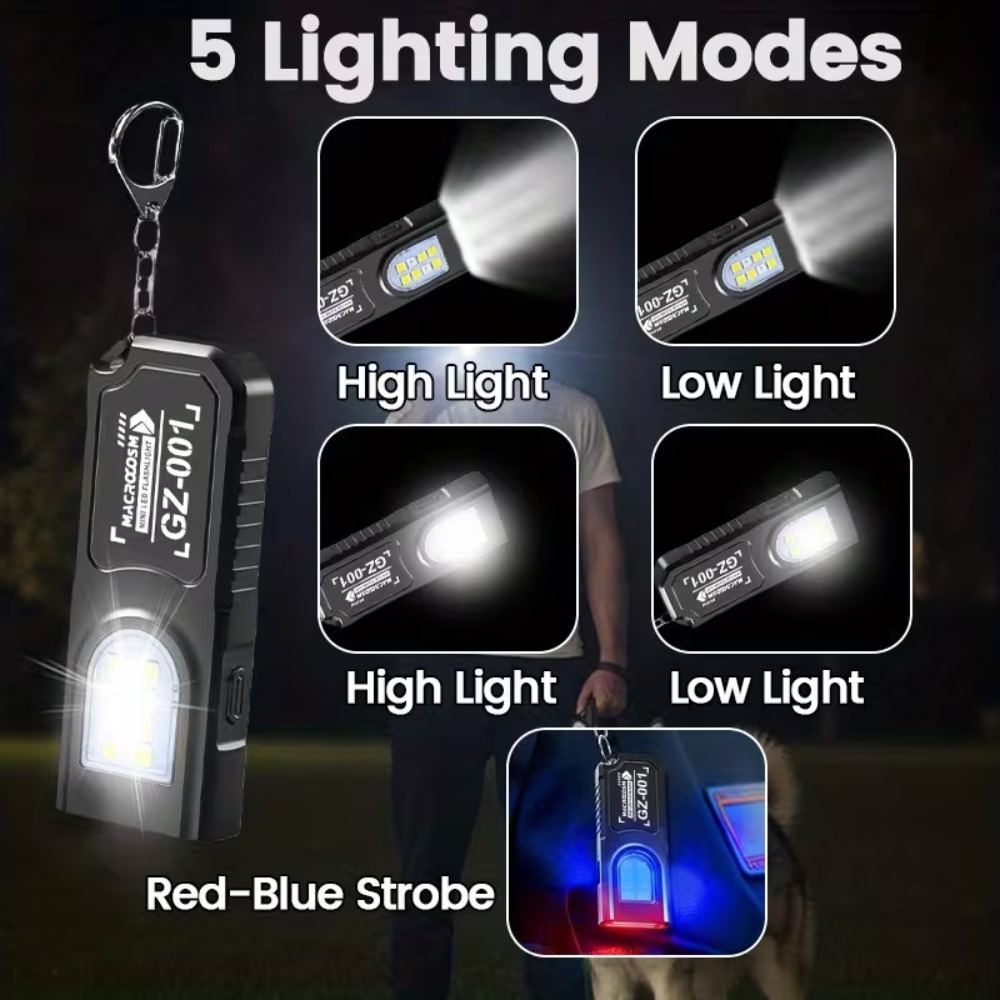 Mini lampe de poche porte-clés - Tactical Flashlight Rechargeable avis et prix